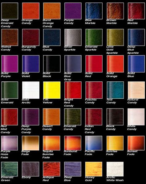 Ppg Metallic Paint Color Chart