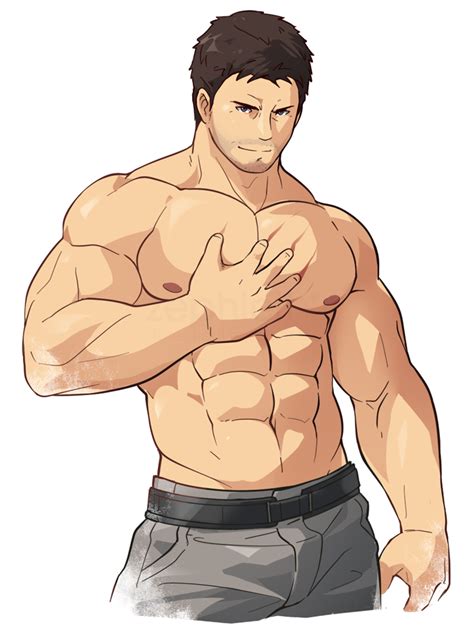 chris redfield by zephleit bara know your meme