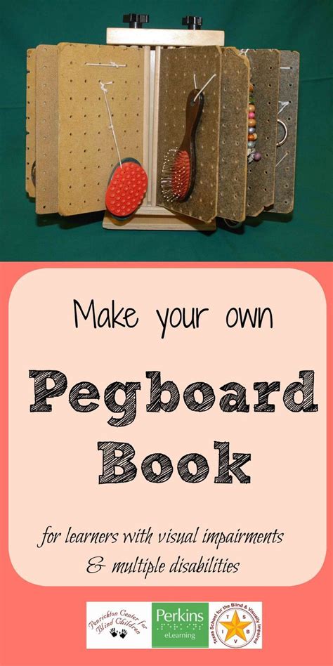 Make Your Own Pegboard Book For Learners With Visual Impairments And