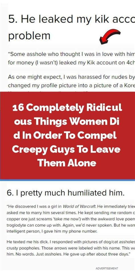 16 completely ridiculous things women did in order to compel creepy