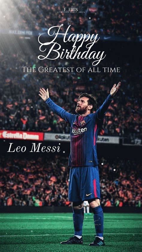 Messi Birthday Wallpapers Wallpaper Cave