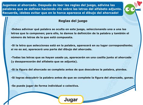 Dar órdenes o instrucciones (i): LA MINA .... 3º de PRIMARIA: JUGAMOS AL AHORCADO