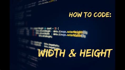 How To Code Width And Height In Css In Notepad Youtube