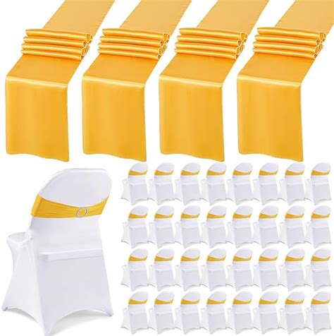 Amazon Com Preboun Pcs Stretch Spandex Folding Chair Covers And