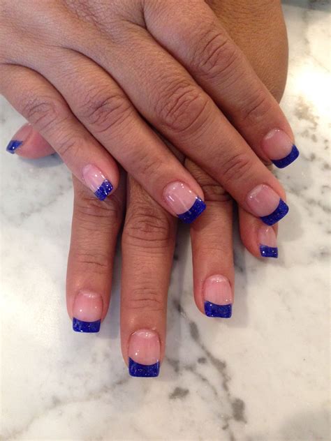 Blue French Tip By Our Manicurist May