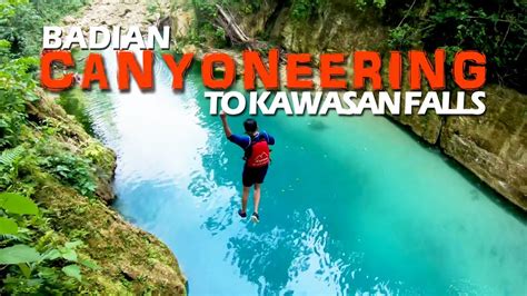 Badian Canyoneering To Kawasan Falls Full Course Youtube
