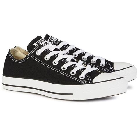 Womens Low Top Trainers Converse All Star Black Canvas Trainers 70