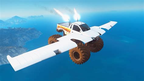 Flying Monster Truck Mod Just Cause 3 Funny Moments Youtube