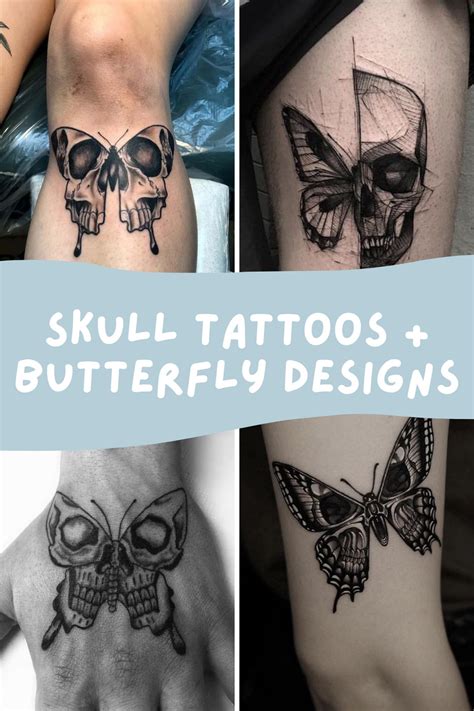 Butterfly Skull Tattoo Meaning