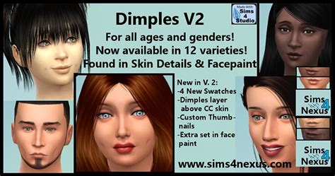 Best Sims 4 Dimples Cc For Guys And Girls Fandomspot