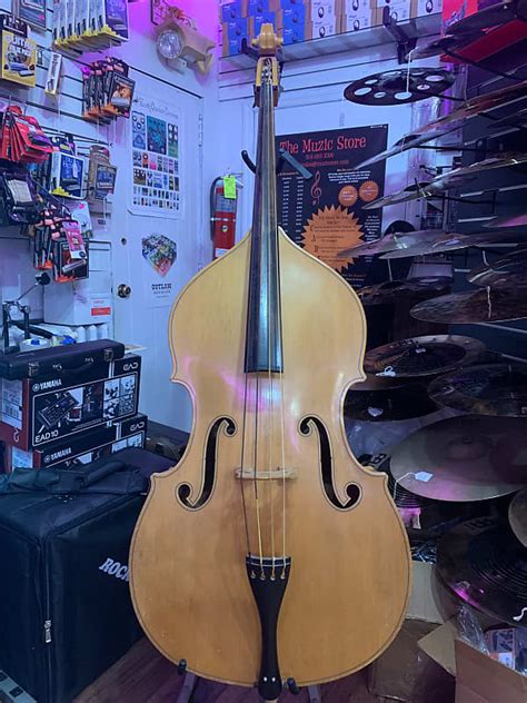 Kay Upright Bass Blonde 34 Plywood Reverb