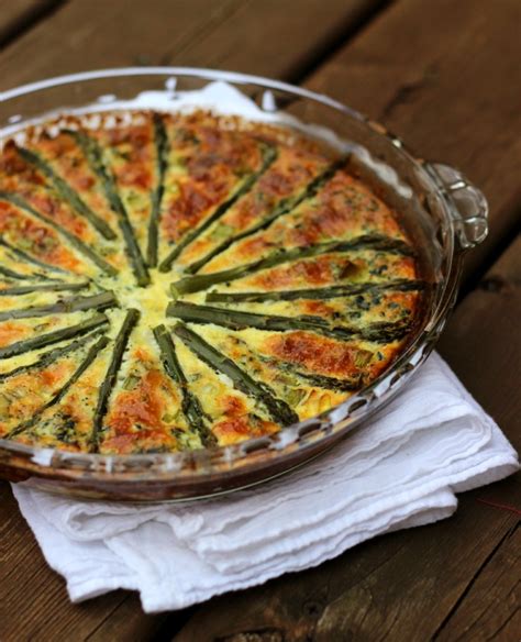 Crustless Asparagus Quiche With Spinach And Mushrooms The Yooper Girl