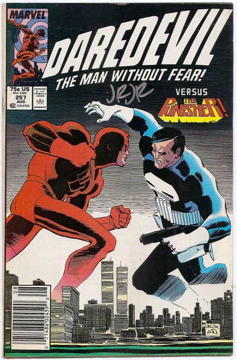 Daredevil 257 Vs Punisher Signed By John Romita Jr Brooklyn Comic Shop