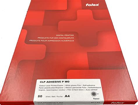Folex Selbstklebefolie Clp Adhesive P Wo A4 Weiß Opak Aussen 2999w