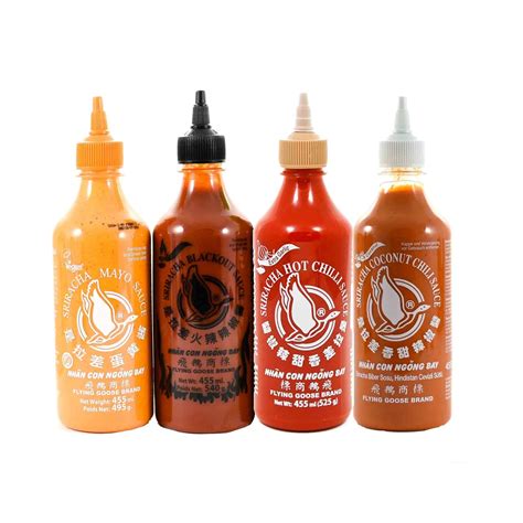 Flying Goose Sriracha Tasting Bundle Buy Online Sous Chef Uk
