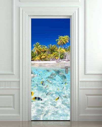 Door Sticker Underwater Ocean Sea Mural Decole Film Self Adhesive