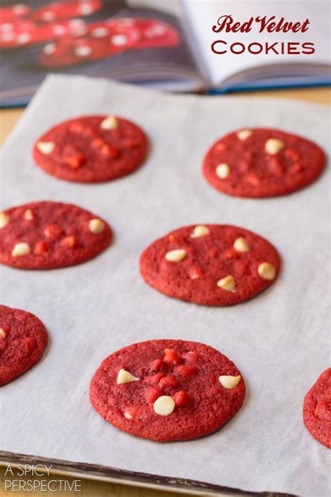 Sajikan chewy red velvet cookies bersama susu. Red Velvet Cookies with White Chocolate Chips #redvelvet #cookieexchange | Red velvet cookies ...