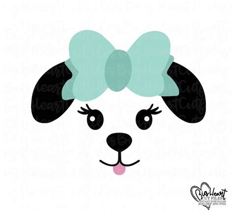 Puppy Svg Png  Dxf Puppy Cut Files Puppy Face Svg Dog Etsy