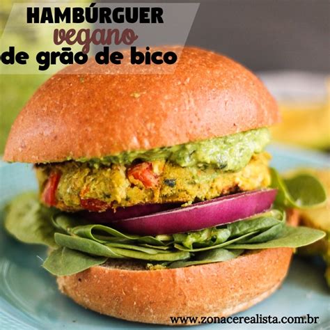 Hambúrguer Vegano de Grão de Bico Blog
