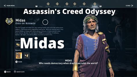 Assassin S Creed Odyssey Midas Eyes Of Kosmos Cultist Argolis