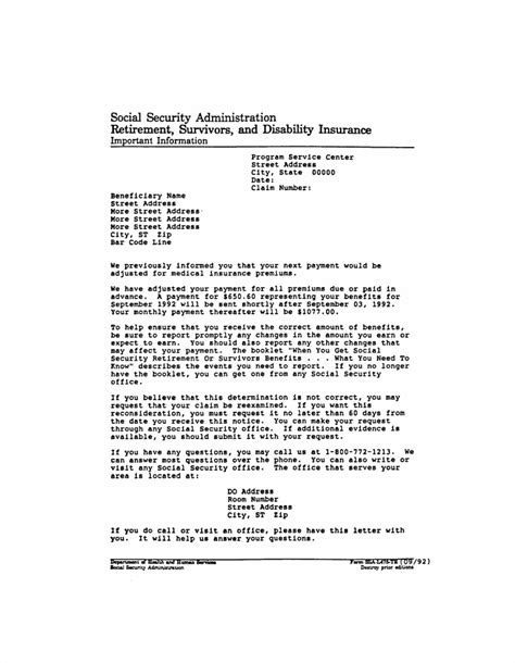Copy Of Social Security Disability Denial Letter