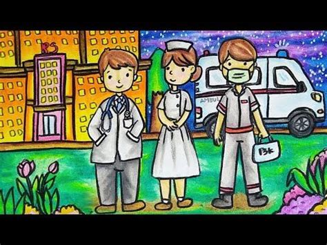 Gambar mewarnai berikut ini kami sediakan spesial untuk anda yang sedang mencari bahan gambar untuk diwarnai. Cara Menggambar dan Mewarnai Tema Profesi Dokter, Perawat ...