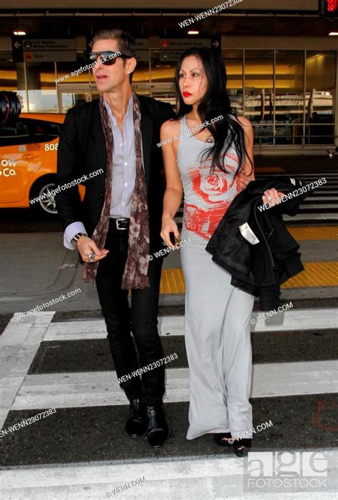 Janes Addiction Frontman Perry Farrell Arrives On A Flight To Los Angeles International