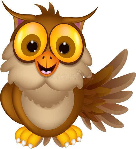 Cute Owl Cartoon Waving Royalty Free Stock Images Image 35323029