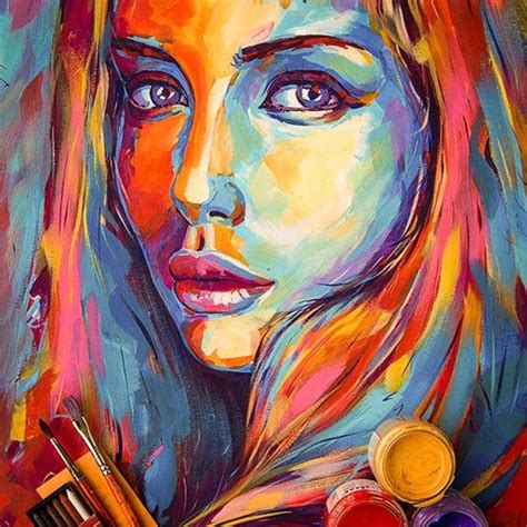 Selected Acrylic And Oil Paintings By Creativemints Portrait Art Art