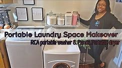 Decorating Laundry Space | Portable Washer and Portable Dryer l RCA 2.1 and Panda 3.5