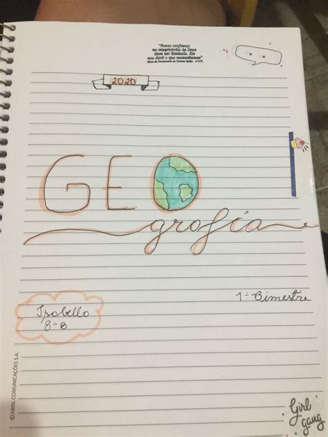 Capa De Trabalho Geografia Trabalho De Geografia Capa Capas De