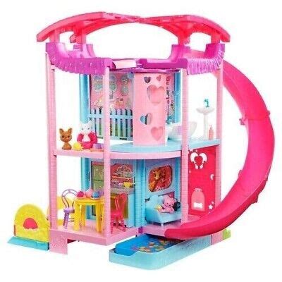 Barbie Chelsea Dolls Playhouse With Slide And Pool Three Levels So