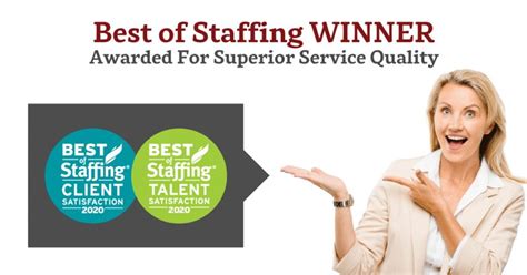 Bonney Wins 2020 Best Of Staffing Award For Service Excellence
