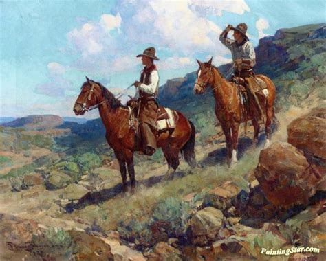 Texas Cowboys Artwork By Frank Tenney Johnson Oil Painting And Art Prints