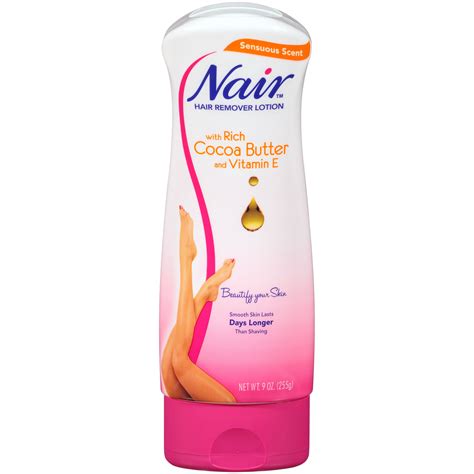 Nair Hair Remover Cocoa Butter Hair Removal Lotion 90 Oz Walmart