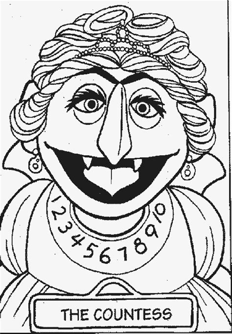 Countess 556×800 Sesame Street Coloring Pages Sesame Street