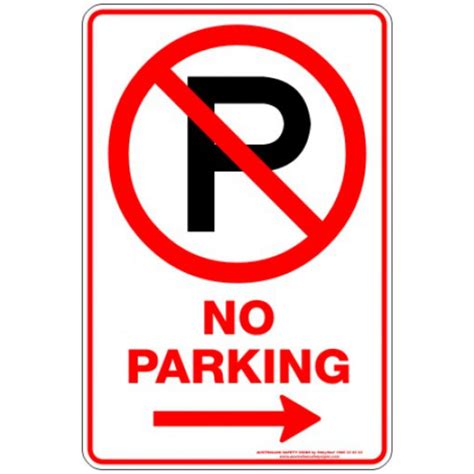 No Parking P Arrow Right Discount Safety Signs New Zealand