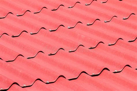 Closeup Of Red Roof Texture Stock Photo Image Of Rooftop