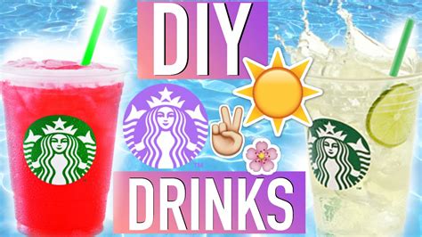 Diy Summer Starbucks Drinks Tumblrmysummer Youtube