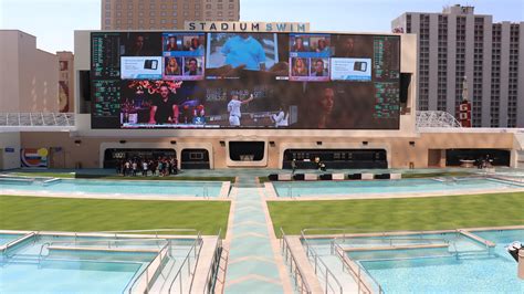 Photos Of Circa Las Vegas Pool Stadium Swim Opening Next Week