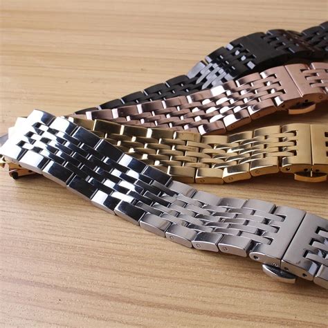 solid stainless steel watch strap milanese band stainless steel 22mm mesh strap silver 20mm