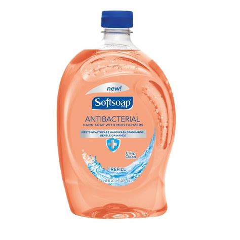 Softsoap 56 Oz Antibacterial Crisp Clean Liquid Soap Refill At