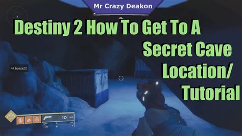 Destiny 2 How To Get To A Secret Cave Locationtutorial Youtube