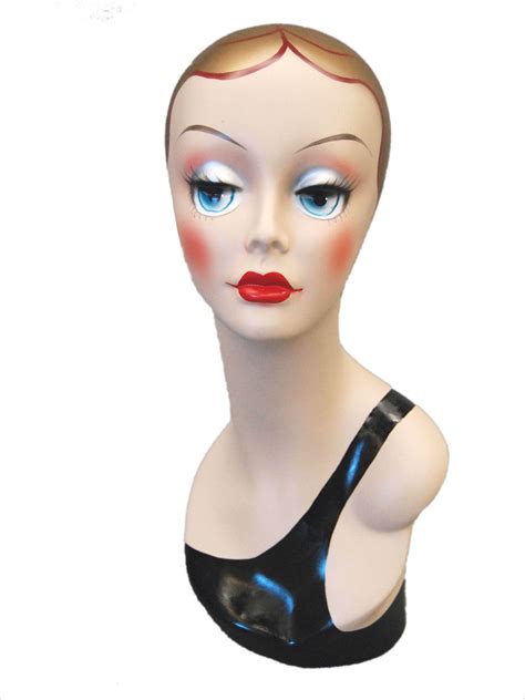 Vintage Style Mannequin Head With Painted Face 3 Mannequin Heads