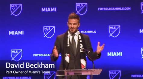 Finallydavid Beckham Announces Miami Mls Team Miami Luxury Homes