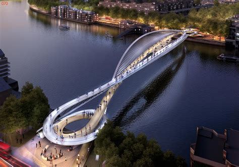 Pedestrian And Cycle Bridge Over River Thames Reform Architects