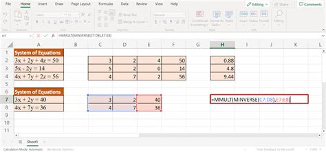 How To Solve A System Of Equations In Excel Sheetaki
