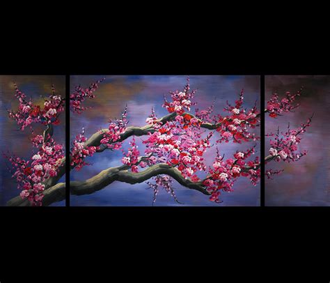2019 Popular Cherry Blossom Oil Painting Modern Abstract