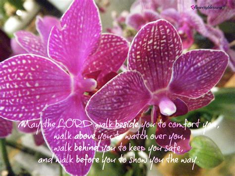 Please accept my/our sincere condolences. Flowery Blessing: May the LORD walk beside you to comfort ...