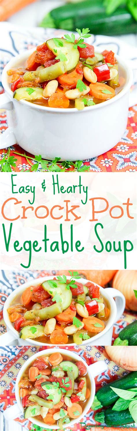Today we have a fun and easy crockpot vegetable beef soup to share. Easy Crock Pot Vegetable Soup | Running in a Skirt - Part 2